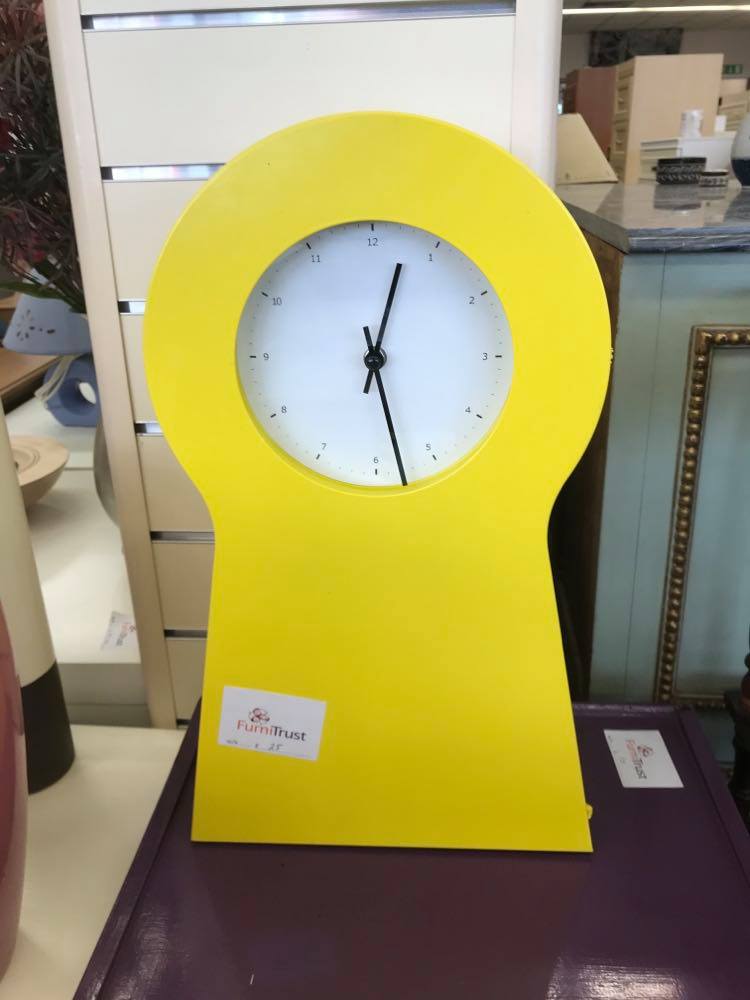 IKEA PS1995 Key Cabinet / Clock in Yellow